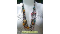 Bcbali Design Necklace Multi Strand Beaded